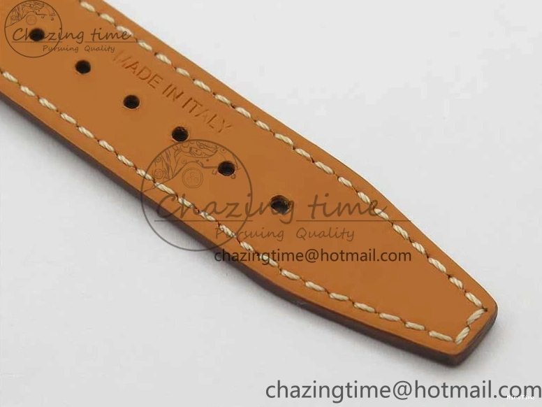 MIROTIME 0429 Portofino 37mm RG V7F 1:1 Best Edition Gray Dial on Deep Brown Leather Strap A SunProtective 7090